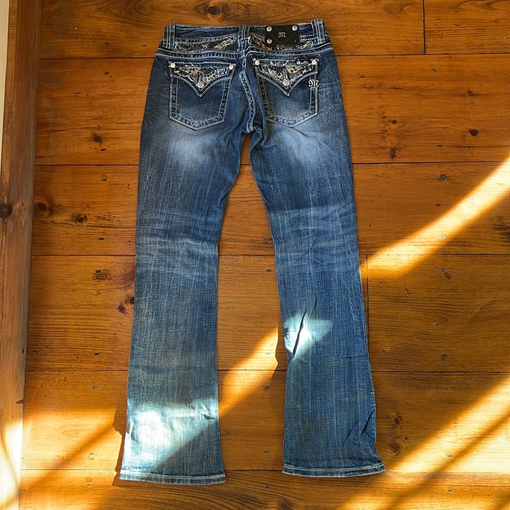 Miss Me Jeans Size 30 Waist 32 Length Leopard